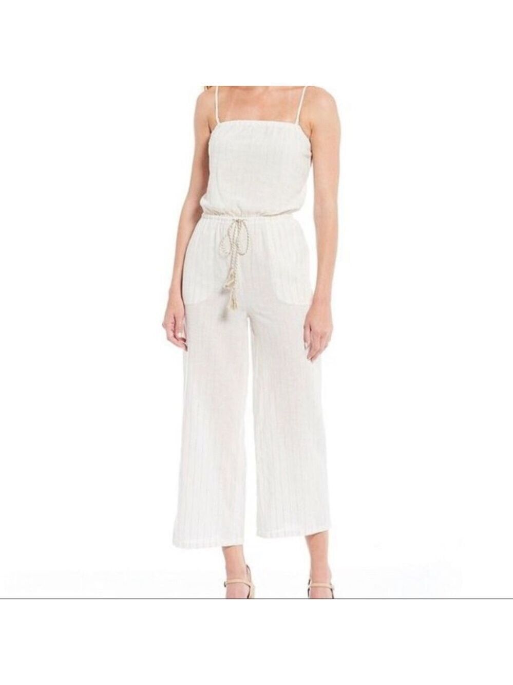 𝅺chelsea & Violet Cruise Prairie Blues Jumpsuit